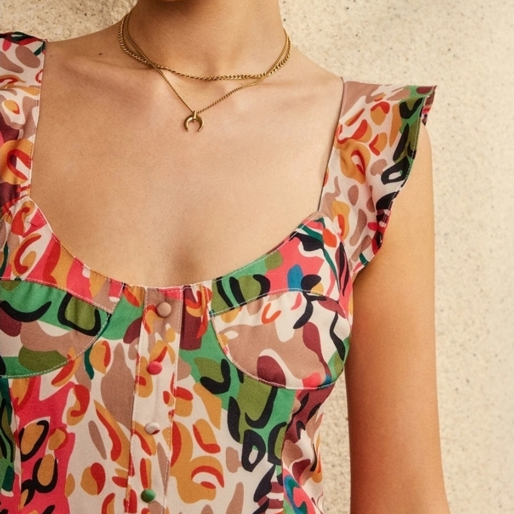 Summer Ruffle Romper in Multicolor - Picture 4 of 4